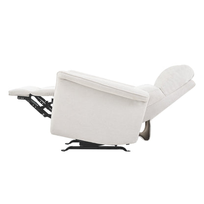 Poltrona reclinabile manuale a dondolo per adulti, poltrona reclinabile manuale a dondolo, poltrona in tessuto per bambini, poltrona reclinabile singola, braccioli larghi