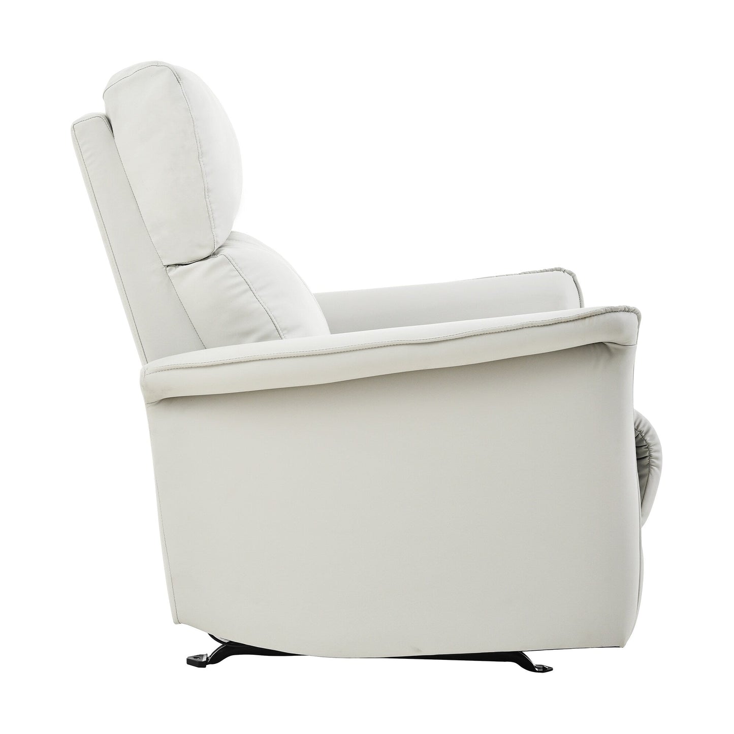 Poltrona reclinabile manuale a dondolo per adulti, poltrona reclinabile manuale a dondolo, poltrona in tessuto per bambini, poltrona reclinabile singola, braccioli larghi