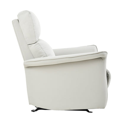 Poltrona reclinabile manuale a dondolo per adulti, poltrona reclinabile manuale a dondolo, poltrona in tessuto per bambini, poltrona reclinabile singola, braccioli larghi