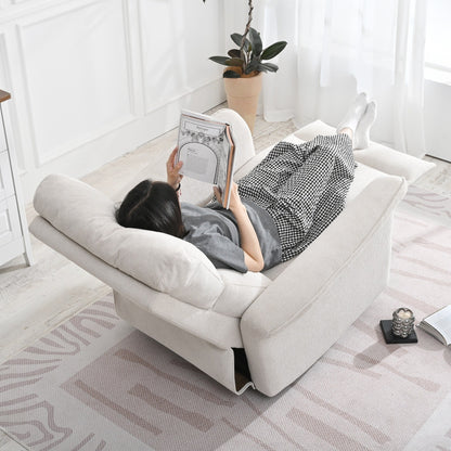 Poltrona reclinabile manuale a dondolo per adulti, poltrona reclinabile manuale a dondolo per piccoli spazi, poltrona in tessuto per la cameretta dei bambini