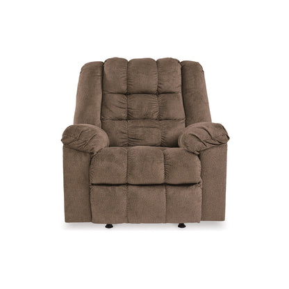 Poltrona reclinabile manuale con funzione di riscaldamento e massaggio, marrone autunno