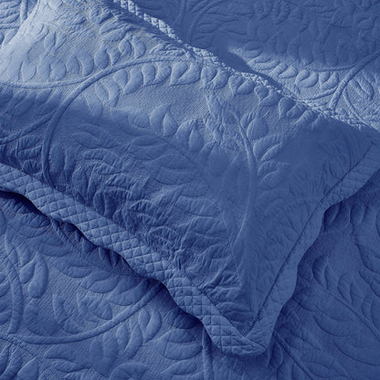 Federe trapuntate ricamate MarCielo 2 pezzi 100% cotone