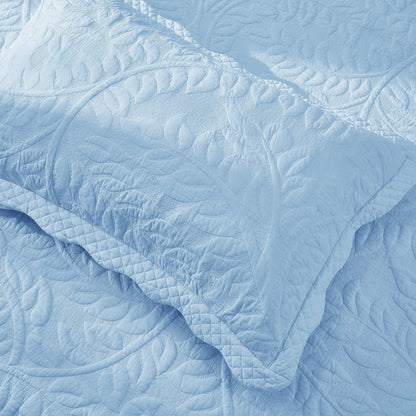 Federe trapuntate ricamate MarCielo 2 pezzi 100% cotone