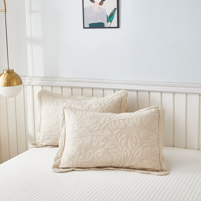 Federe trapuntate ricamate MarCielo 2 pezzi 100% cotone