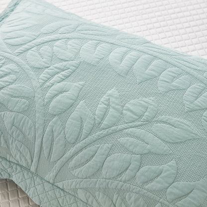 Federe trapuntate ricamate MarCielo 2 pezzi 100% cotone