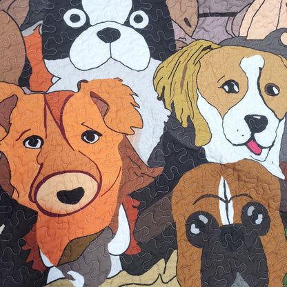 Set copriletto trapuntato per bambini MarCielo Dog WX200