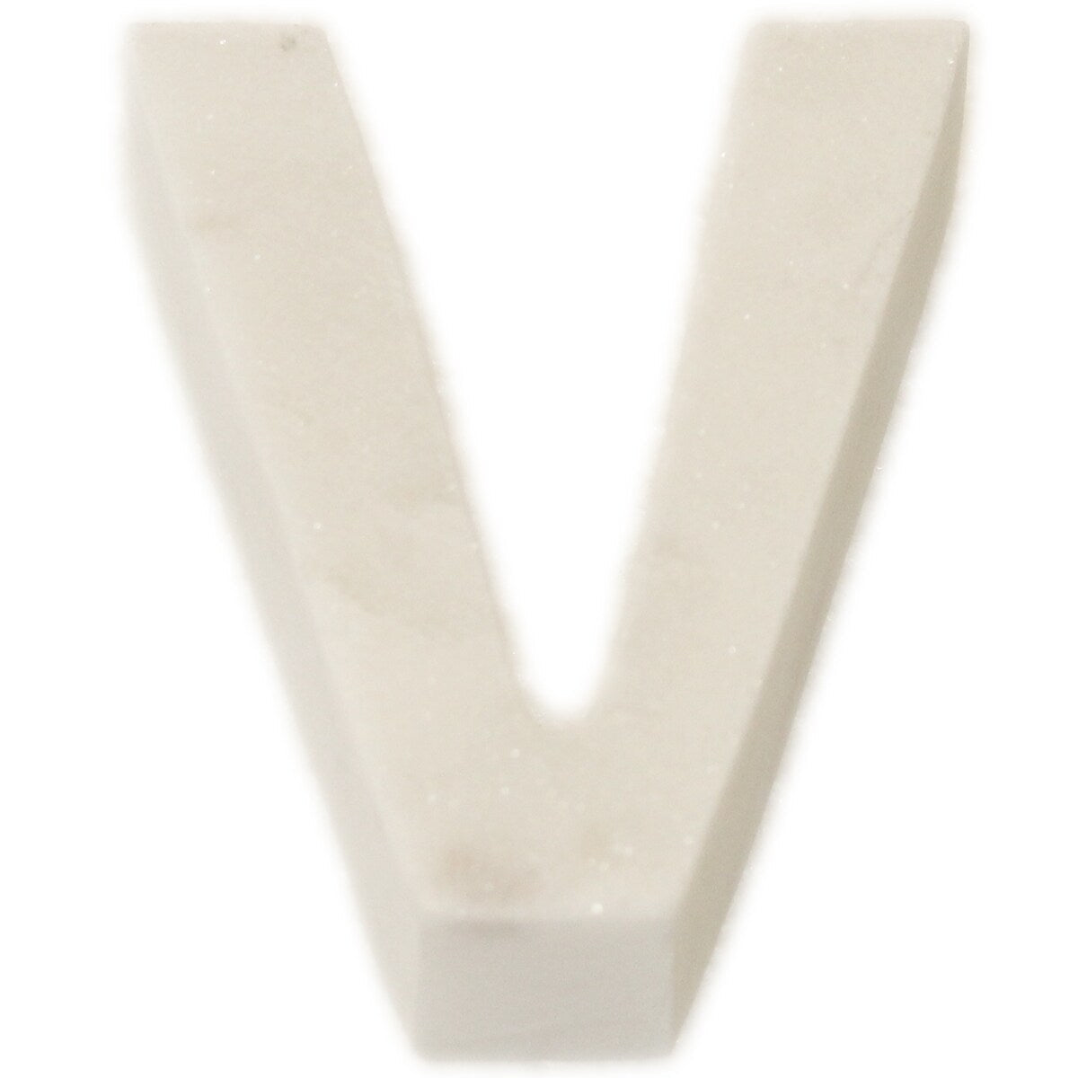 Lettera Helvetica in marmo bianco