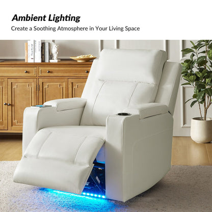 Poltrona reclinabile elettrica Marion Classic 35,5 Wide con portabicchieri di HULALA HOME