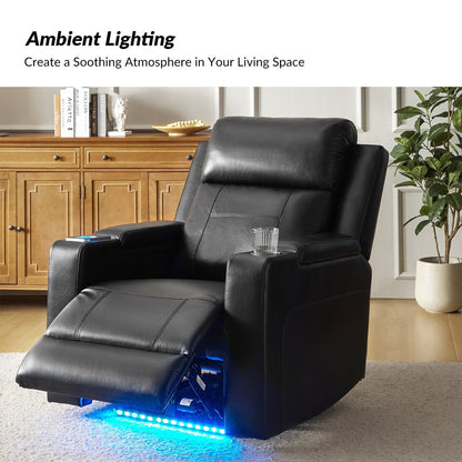 Poltrona reclinabile elettrica Marion Classic 35,5 Wide con portabicchieri di HULALA HOME