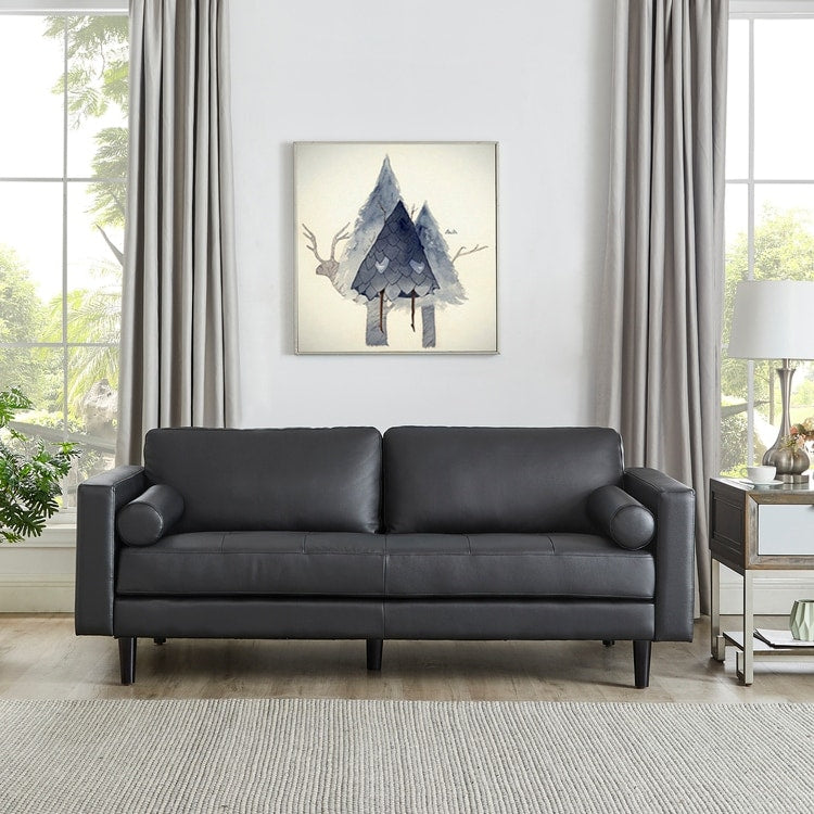 Divano in vera pelle di metà secolo per soggiorno, divano di lusso, mobili per casa, ufficio, camera da letto