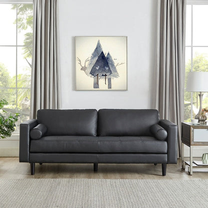 Divano in vera pelle di metà secolo per soggiorno, divano di lusso, mobili per casa, ufficio, camera da letto