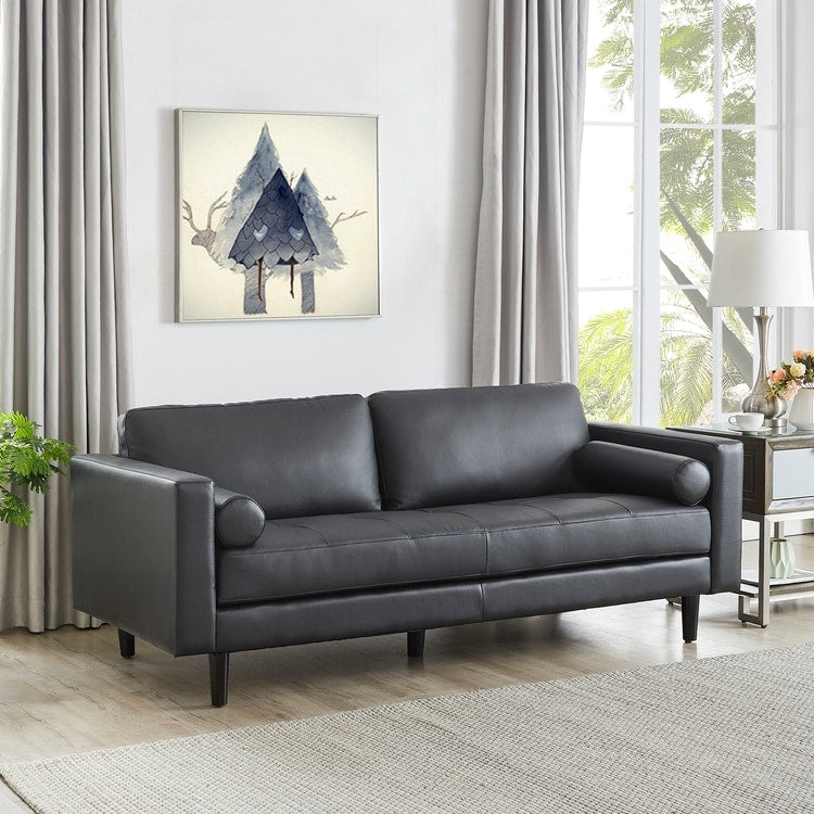 Divano in vera pelle di metà secolo per soggiorno, divano di lusso, mobili per casa, ufficio, camera da letto