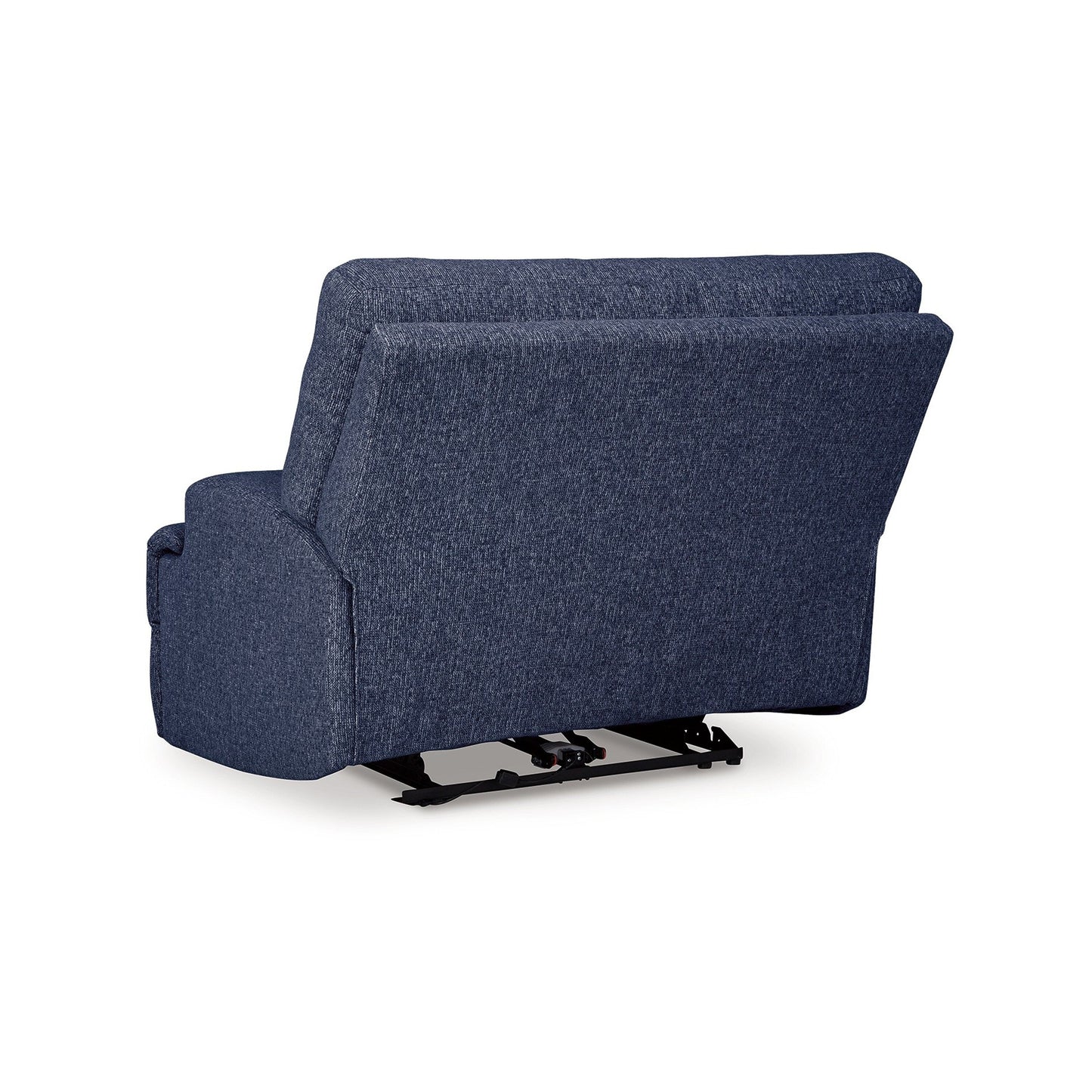 Poltrona reclinabile elettrica Marissa Wide Seat, in morbido poliestere blu navy