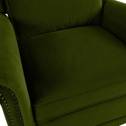 Poltrona reclinabile girevole moderna in velluto Marloo di Christopher Knight Home