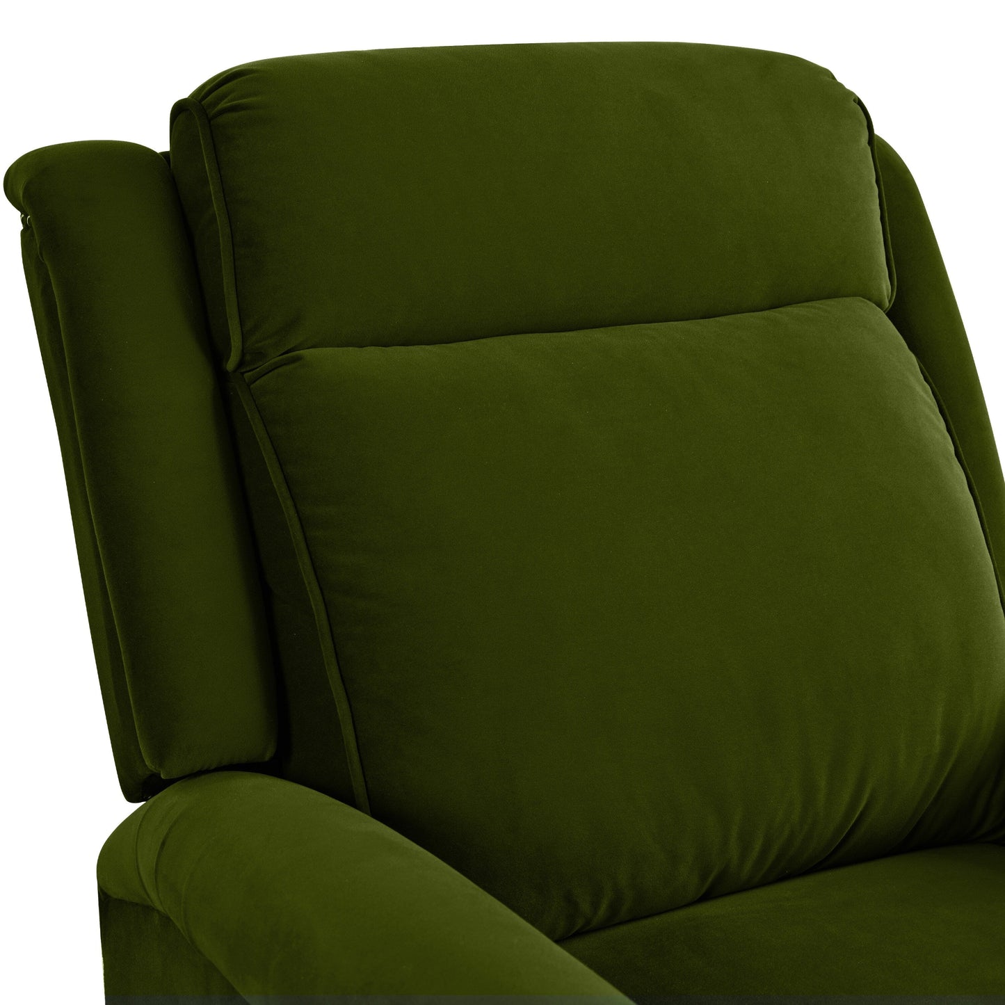 Poltrona reclinabile girevole moderna in velluto Marloo di Christopher Knight Home