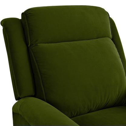 Poltrona reclinabile girevole moderna in velluto Marloo di Christopher Knight Home