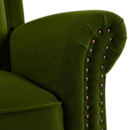 Poltrona reclinabile girevole moderna in velluto Marloo di Christopher Knight Home