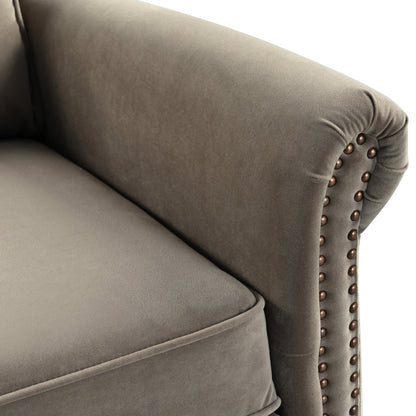 Poltrona reclinabile girevole moderna in velluto Marloo di Christopher Knight Home