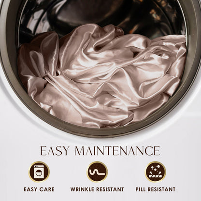 Set di lenzuola Martex Elegance Satin Silk, morbide e traspiranti, per capelli e pelle