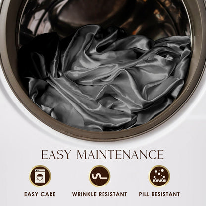 Set di lenzuola Martex Elegance Satin Silk, morbide e traspiranti, per capelli e pelle