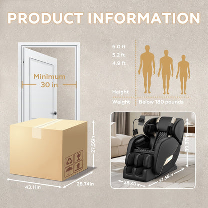 Poltrona reclinabile massaggiante con gravità zero