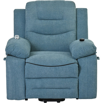 Poltrona reclinabile massaggiante per anziani: sollevamento elettrico, massaggio regolabile, funzioni di riscaldamento, reclinazione in infinite posizioni e tasca laterale