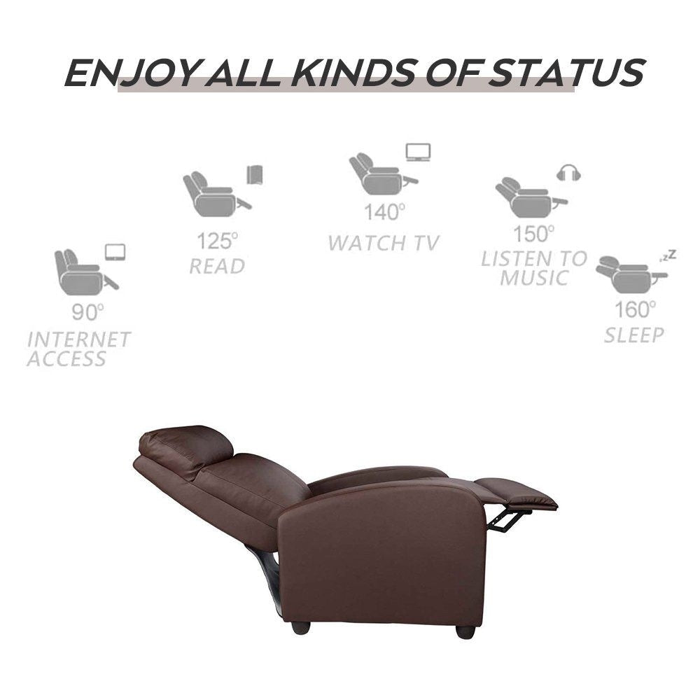 Poltrona reclinabile per massaggi Homall in similpelle PU con seduta imbottita