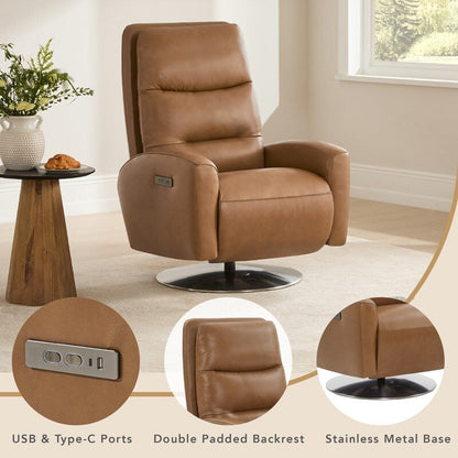 Poltrona reclinabile girevole a doppio motore Mateo