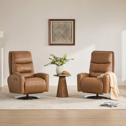 Poltrona reclinabile girevole a doppio motore Mateo