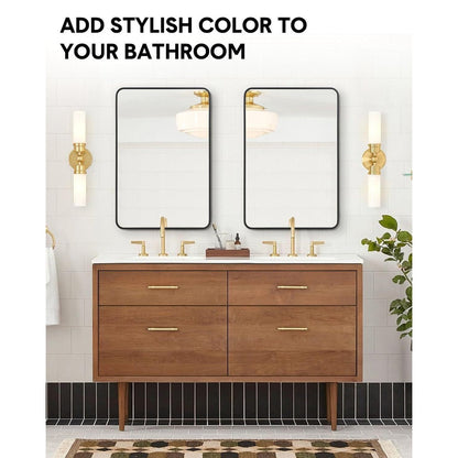 Specchio rotondo nero opaco