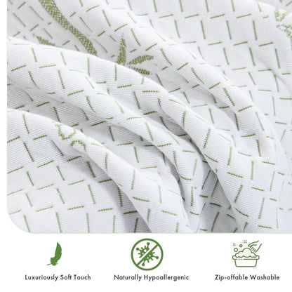 Materasso in una scatola, materassi in memory foam al tè verde con gel rinfrescante da 6 pollici, materasso per letto semirigido