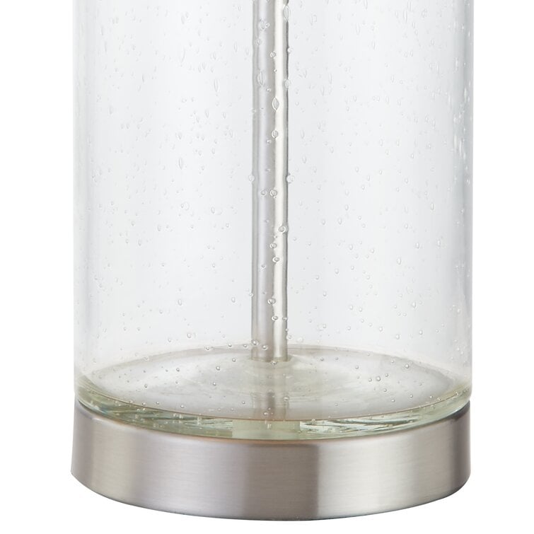 Set di lampade da tavolo in vetro trasparente da 23,75 pollici (set di 2) - 13*13*23,75 pollici