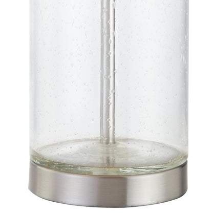 Set di lampade da tavolo in vetro trasparente da 23,75 pollici (set di 2) - 13*13*23,75 pollici