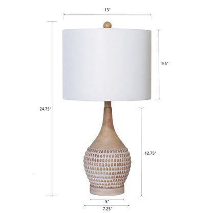 Set di lampade da tavolo Maxax 24.75 marroni con USB (set da 2)