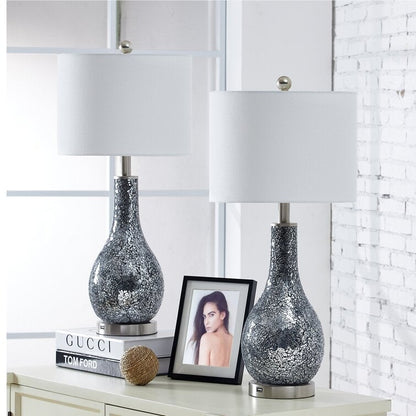 Set di lampade da tavolo in vetro 25.25 con USB (set di 2)
