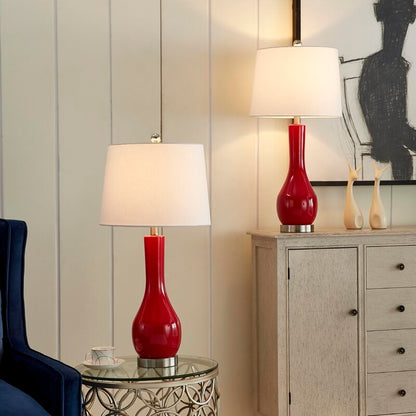 Set di lampade da tavolo in ceramica 28.5 con USB (set di 2)