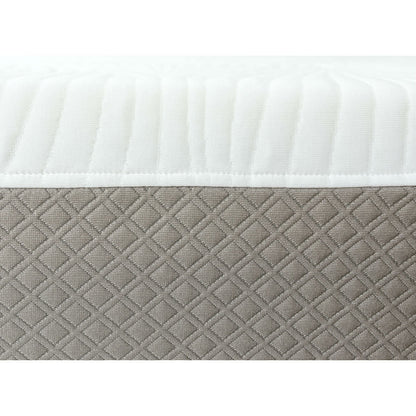 Materasso in memory foam gel ecologico Maxrest da 10 pollici per letto singolo - Bianco