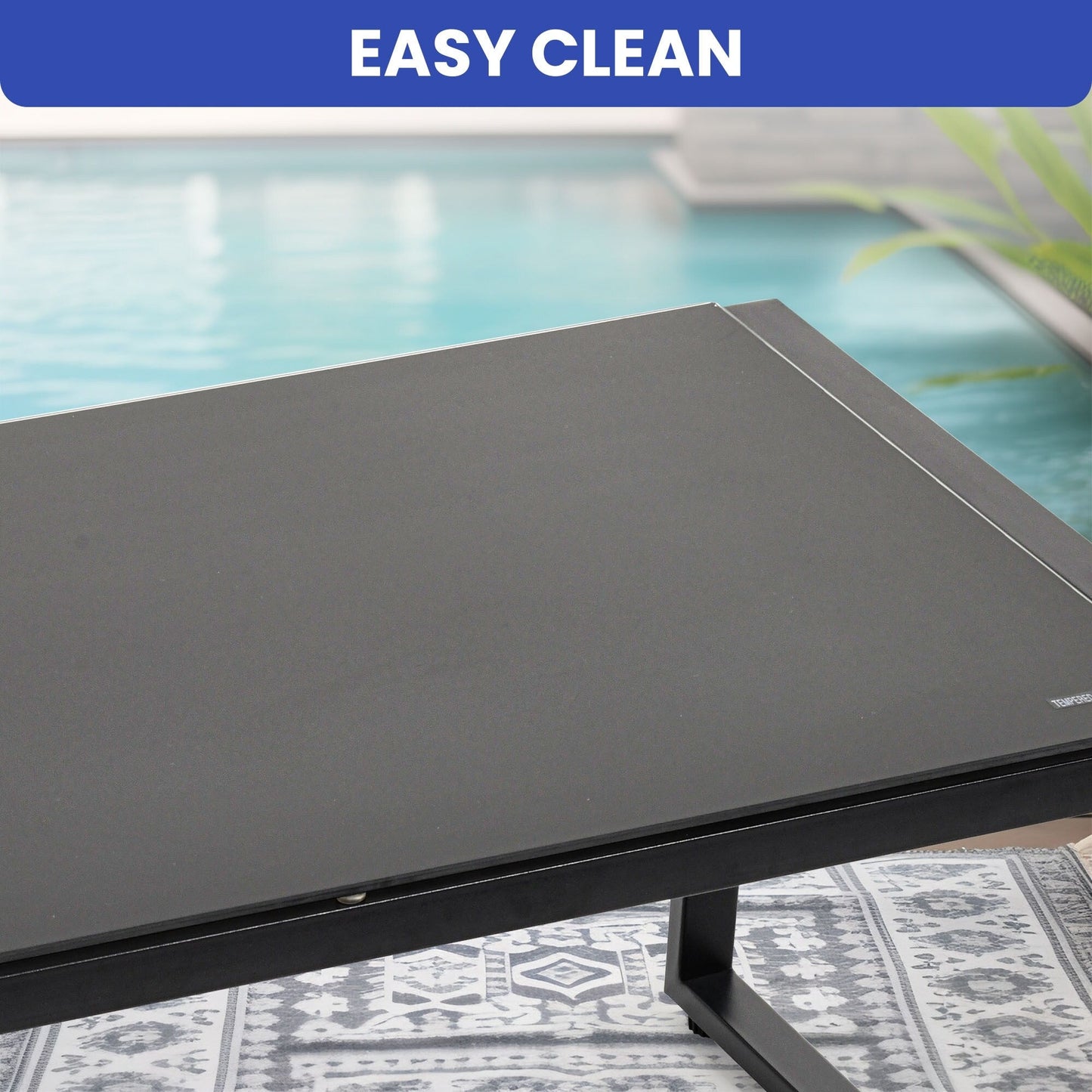 Gruppo di sedute Mcferran per 4 persone con cuscini