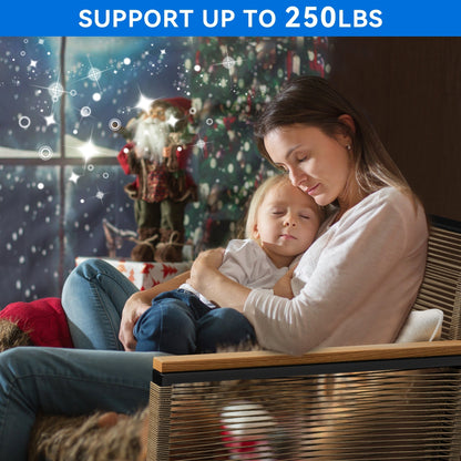 Gruppo di sedute Mcferran per 4 persone con cuscini