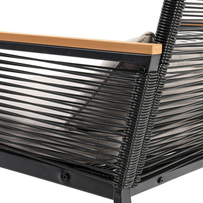 Gruppo di sedute Mcferran per 4 persone con cuscini