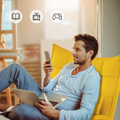 Poltrona Mcombo con poggiapiedi, poltrona con schienale alto imbottito in velluto, sedie imbottite con gambe in metallo per camera da letto e soggiorno 4079