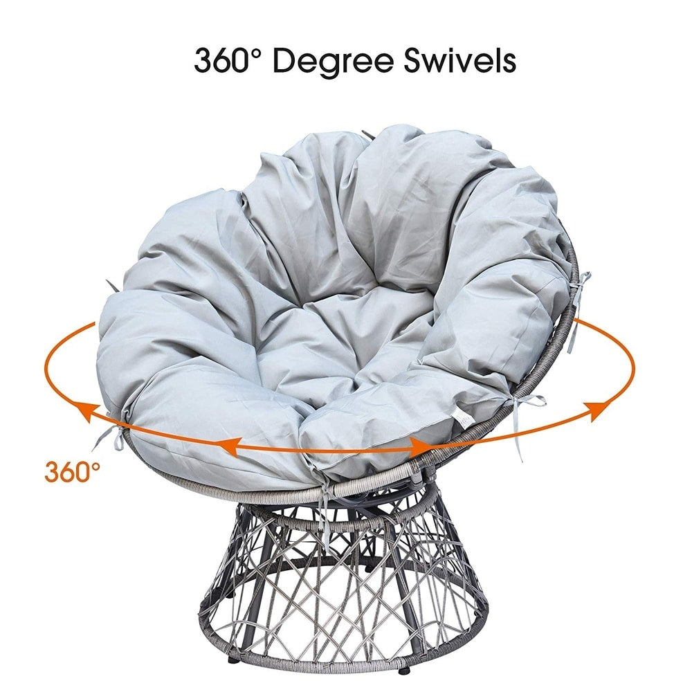 Sedia in vimini Papasan per 2 persone, modello Mcombo Patio Furniture