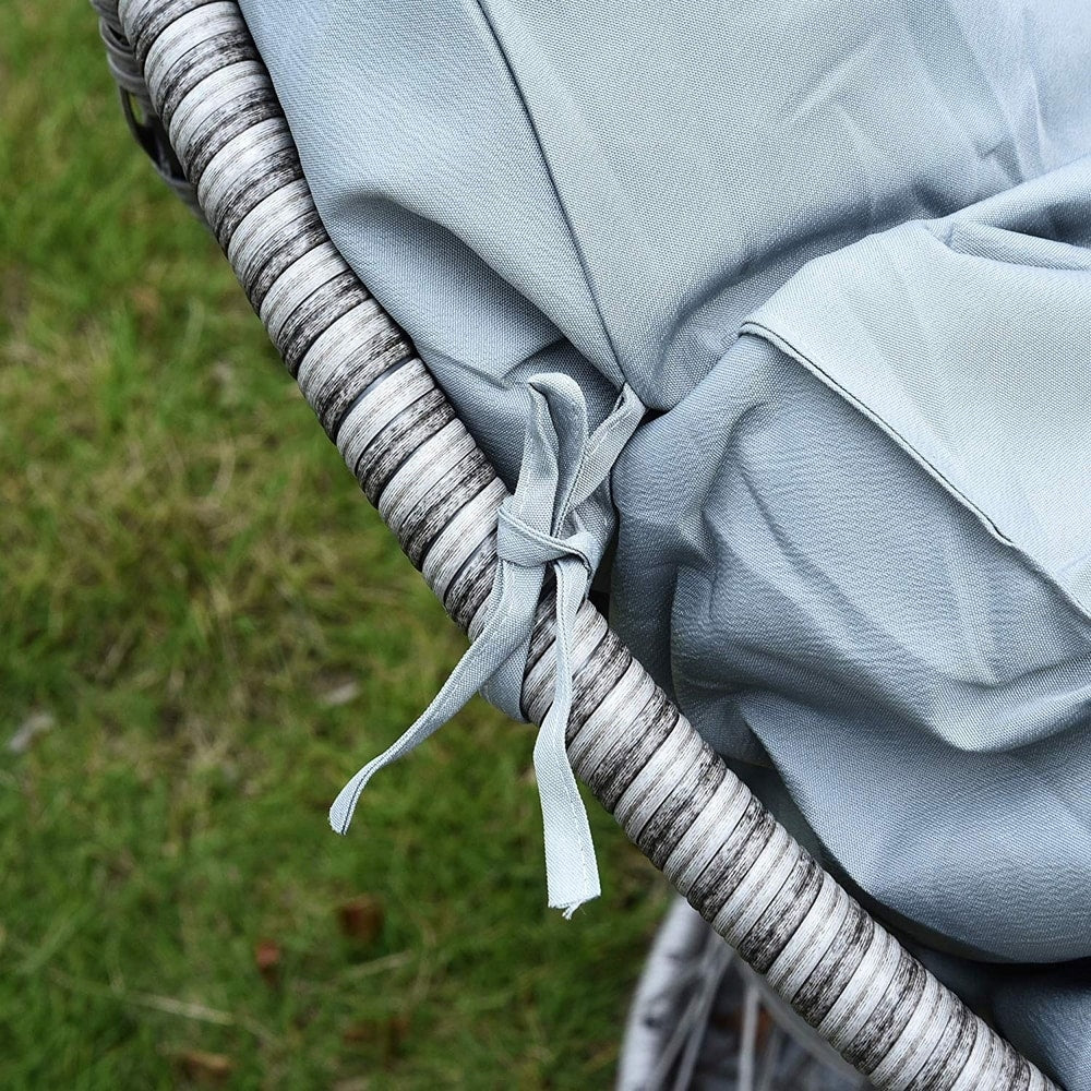 Sedia in vimini Papasan per 2 persone, modello Mcombo Patio Furniture