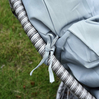 Sedia in vimini Papasan per 2 persone, modello Mcombo Patio Furniture