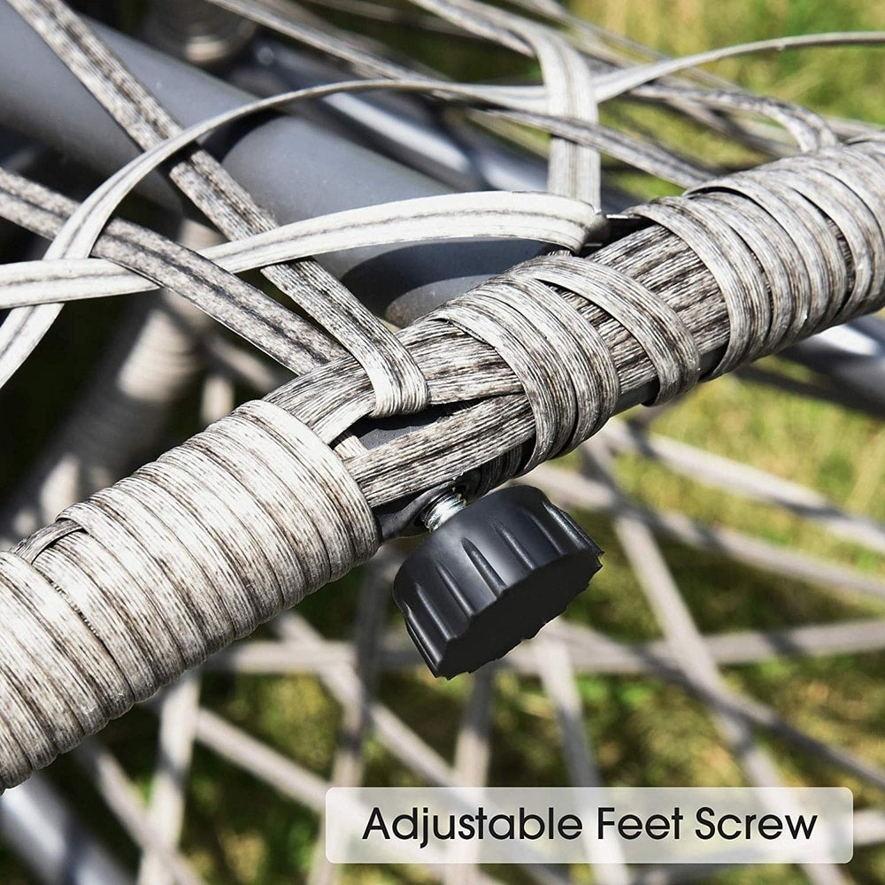 Sedia in vimini Papasan per 2 persone, modello Mcombo Patio Furniture