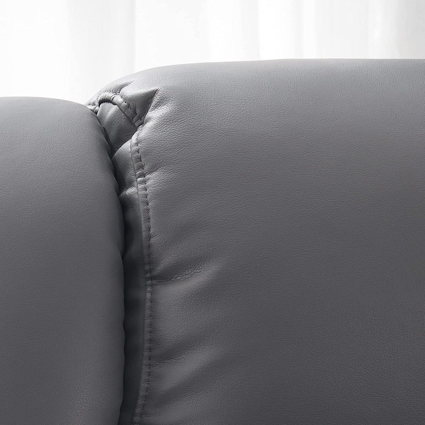 Poltrone reclinabili girevoli MCombo con poggiapiedi, poltrone TV con massaggio vibrante e tasca laterale