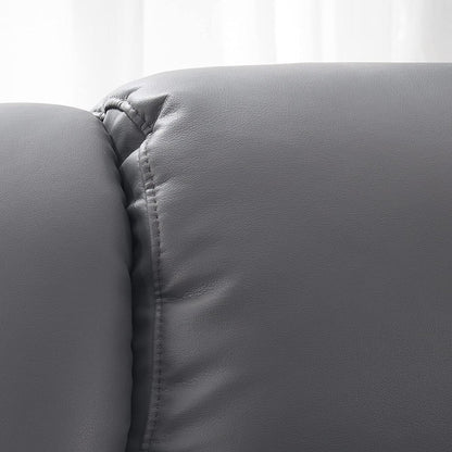 Poltrone reclinabili girevoli MCombo con poggiapiedi, poltrone TV con massaggio vibrante e tasca laterale