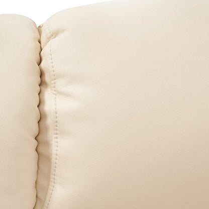 Poltrone reclinabili girevoli MCombo con poggiapiedi, poltrone TV con massaggio vibrante e tasca laterale