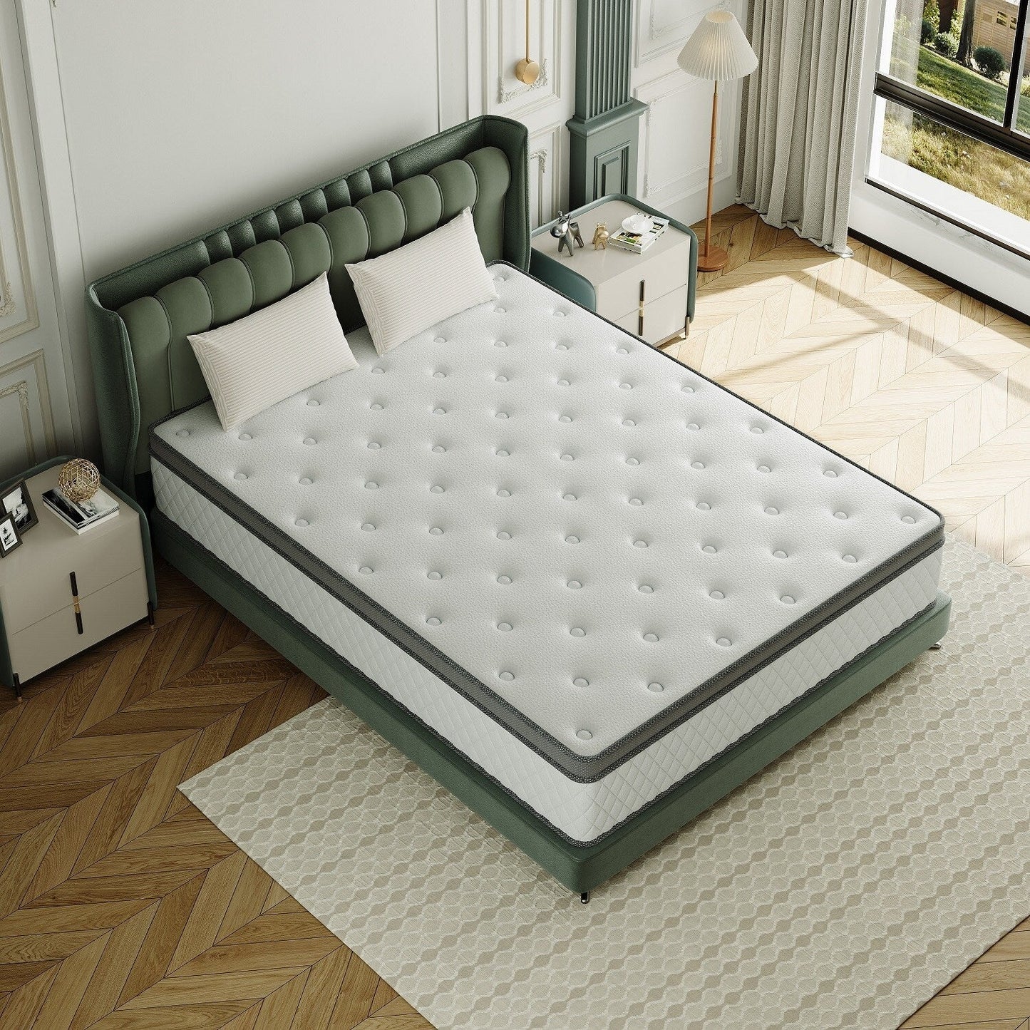 Materasso ibrido di livello di comfort medio da 8 pollici, traspirante e rinfrescante - TWIN