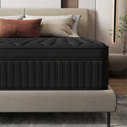 Materasso ibrido a molle insacchettate medie da 12 pezzi in una scatola